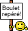 Boulet reperé